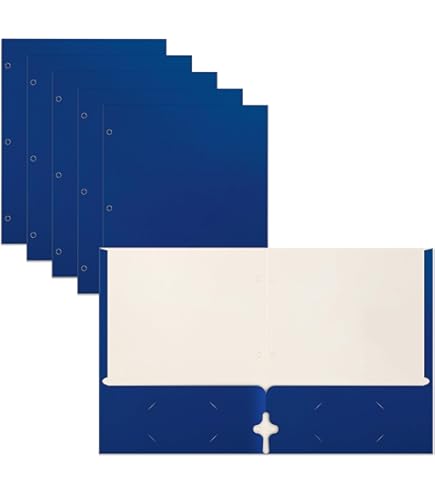 Amazon.com : Better Office Products 2 Pocket Glossy Laminated Blue